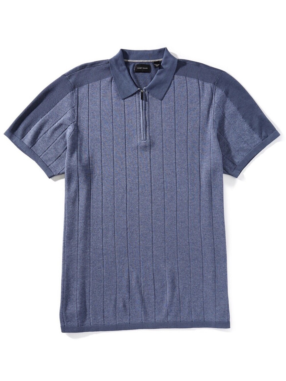Perry Ellis Color Block Quarter Zip Short Sleeve Polo Shirt Sz 3XLT $100 TALL